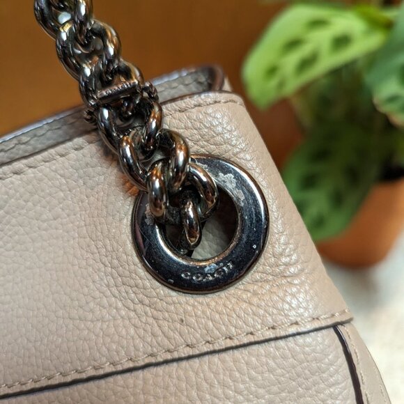 *Rare Color* Coach Stone Turn Lock Edie Shoulder Bag - Picture 10 of 13